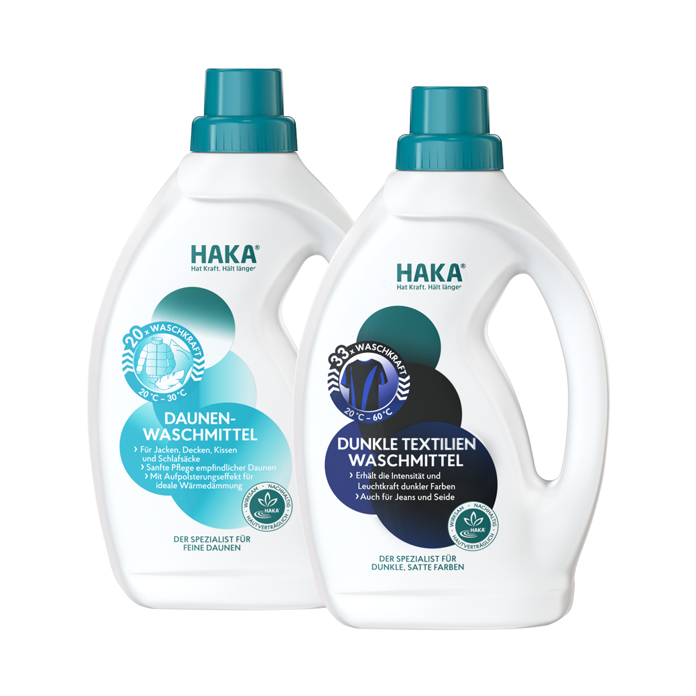 Set Spezialisten für Daune + Dunkle Textilien