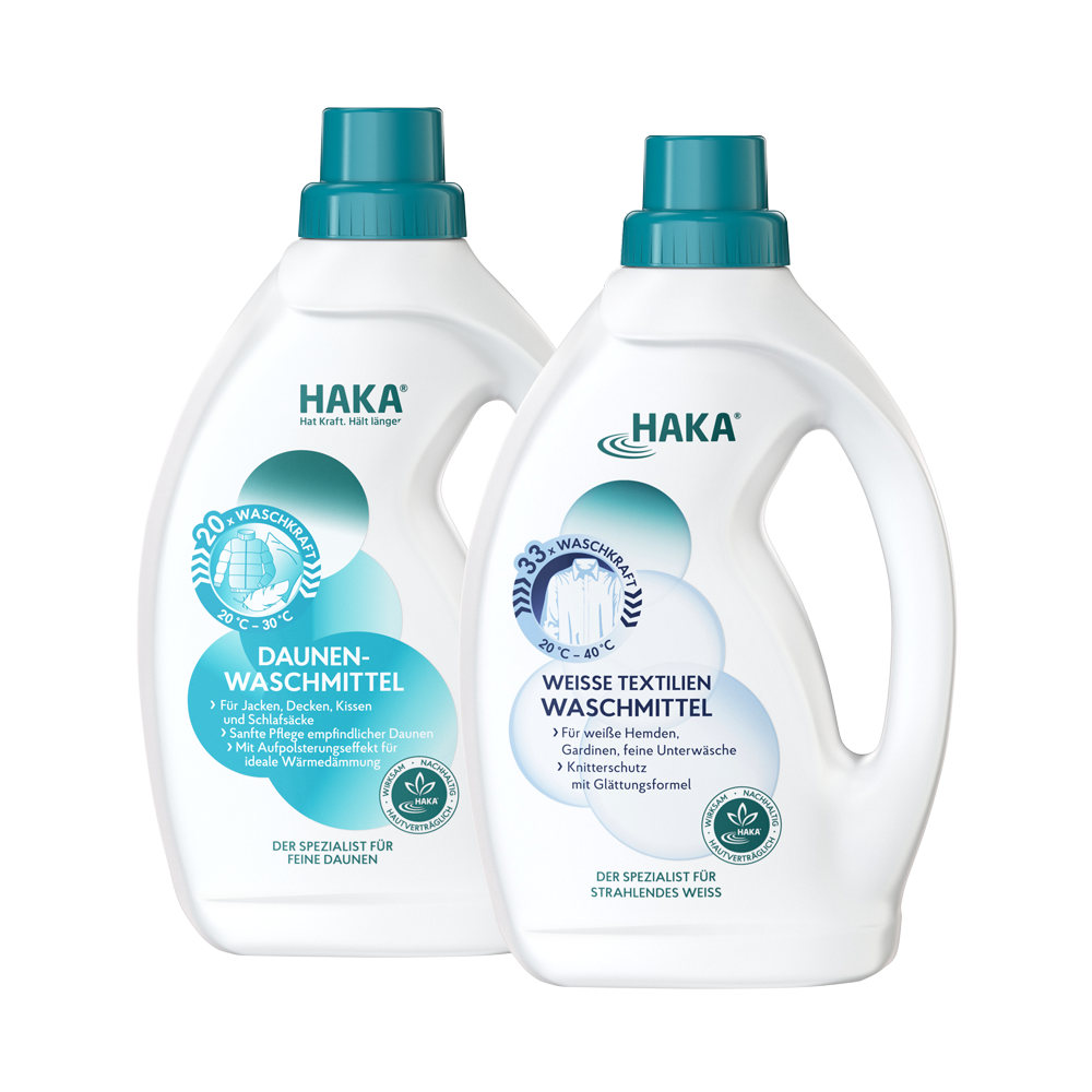 Set Spezialisten für Daune + Weiße Textilien