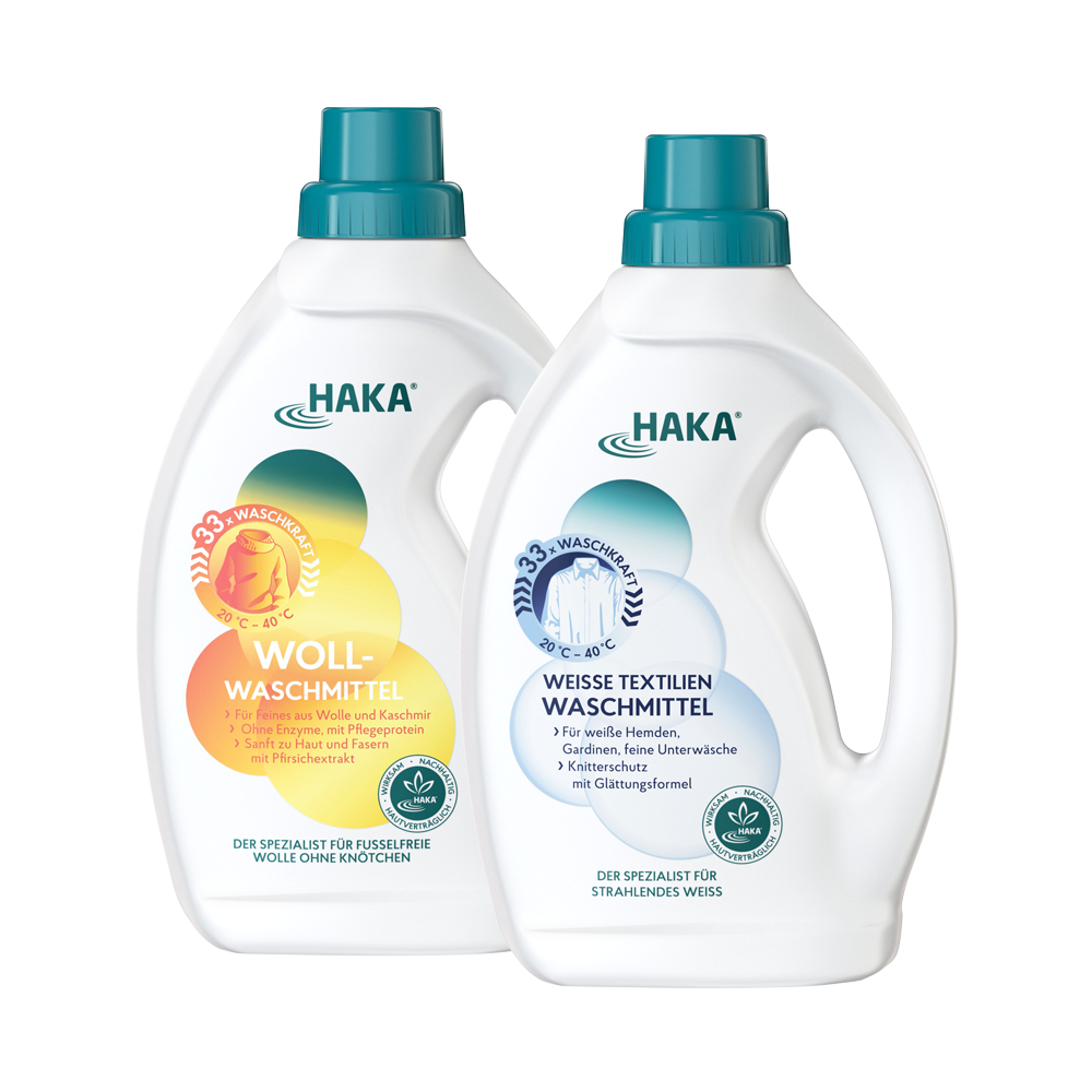 Set Spezialisten für Wolle + Weiße Textilien