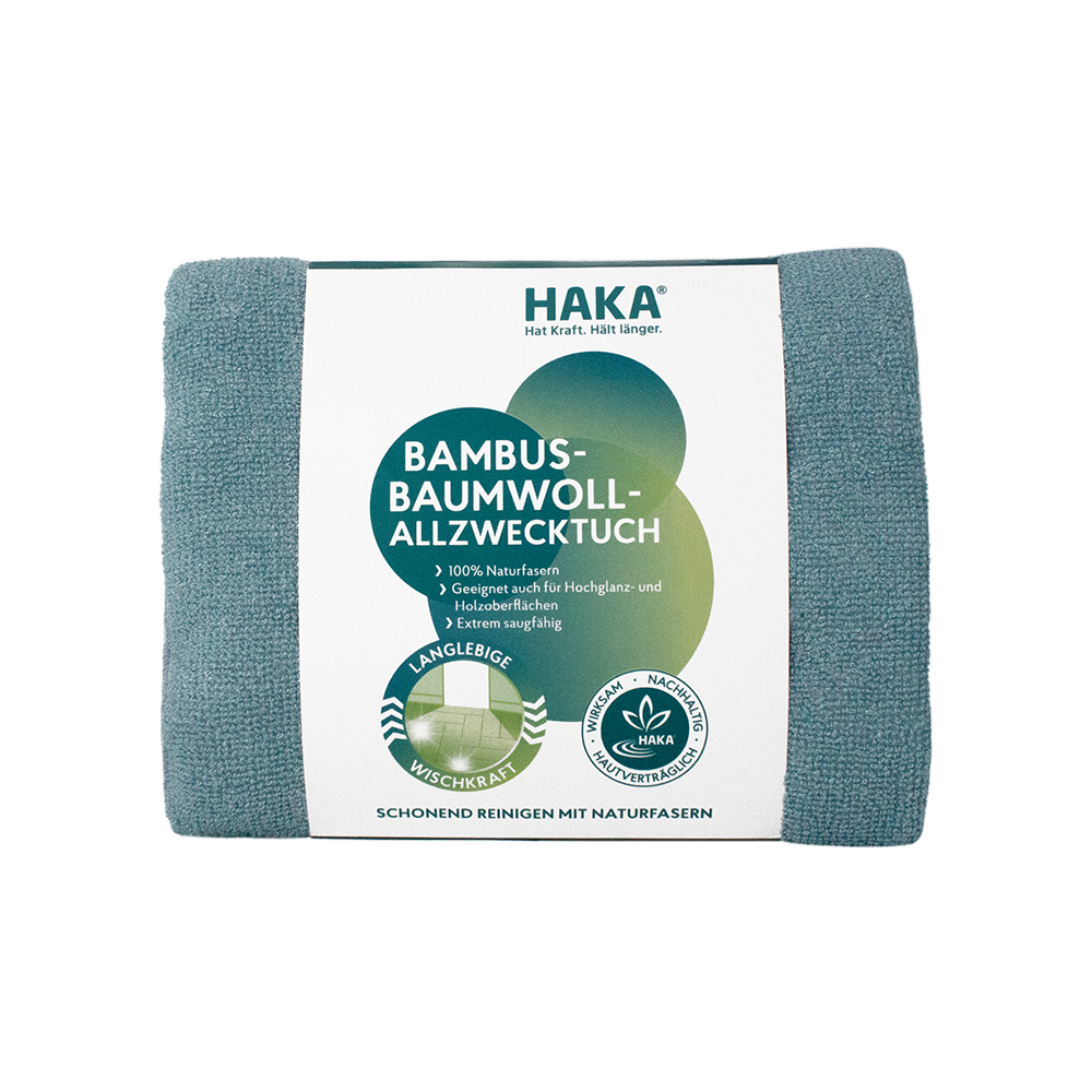 Bambus-Baumwolltuch groß blau