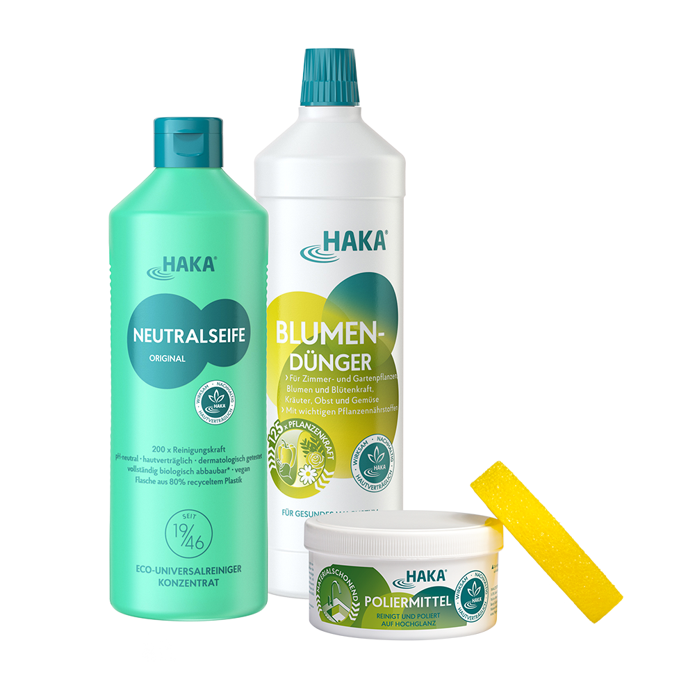 Gartenputzset + Umweltfreundlicher Blumendünger