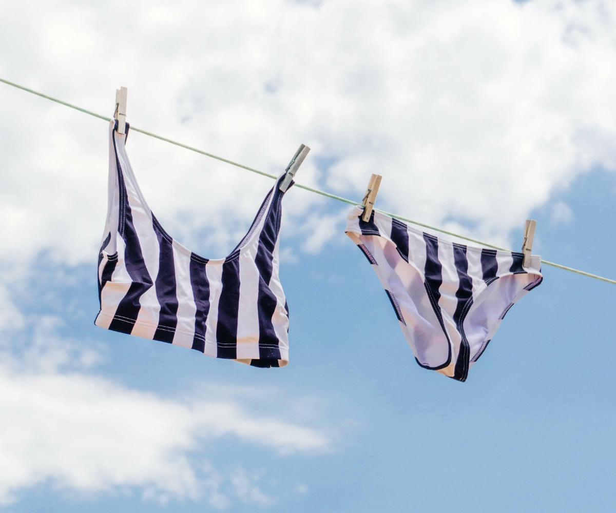 Bikini auf der Wäscheleine