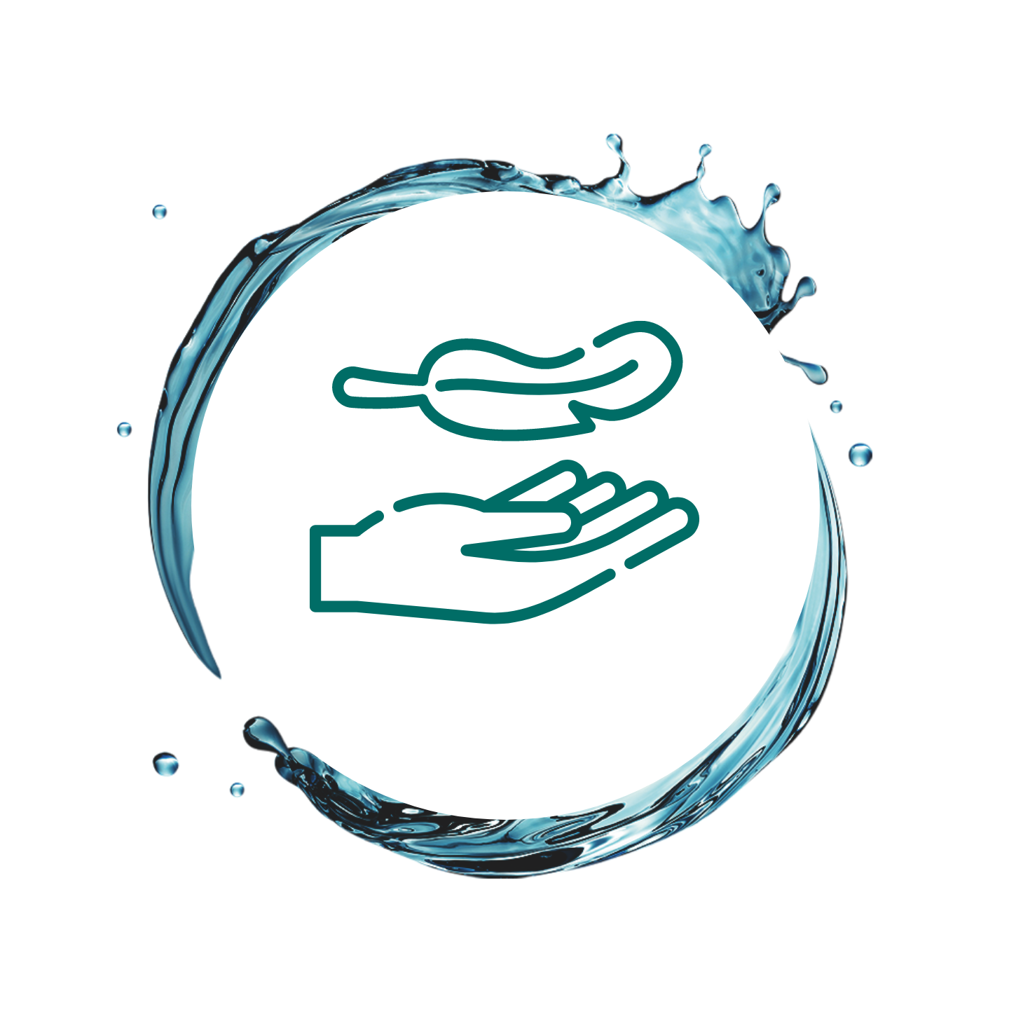 Icon mit Hand und Feder