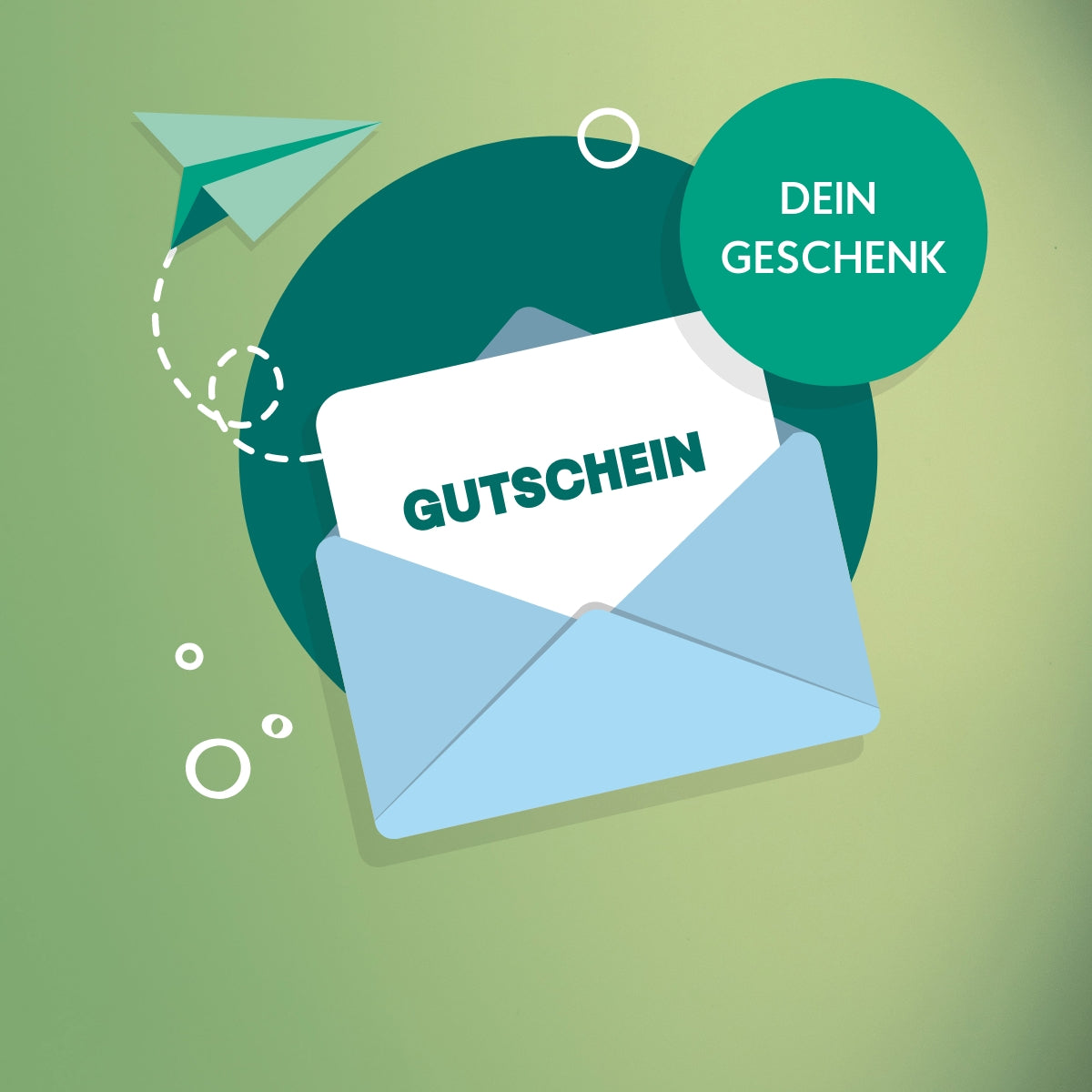 Briefumschlag Newsletter mit Gutschein