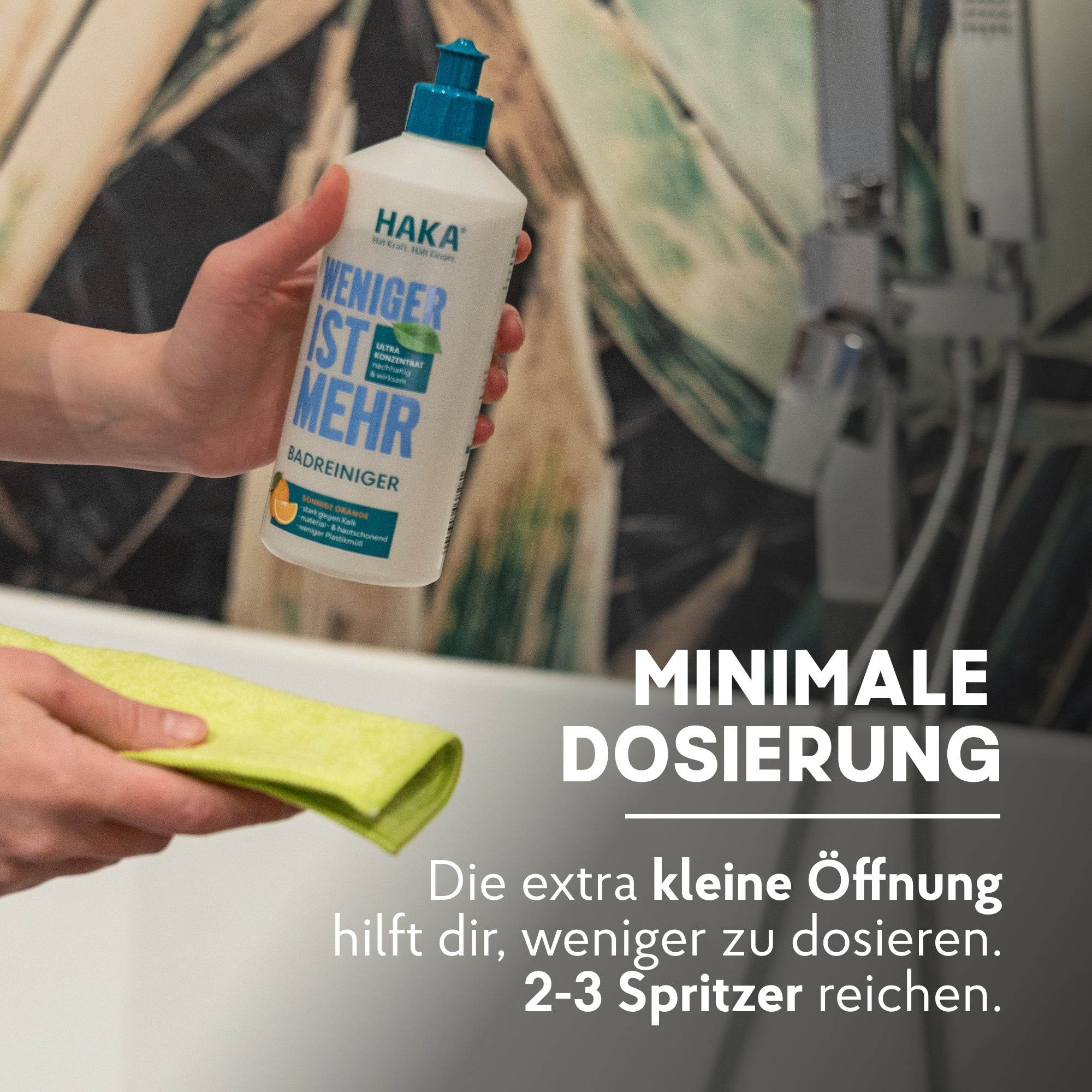 Dosieranweisung Badreiniger