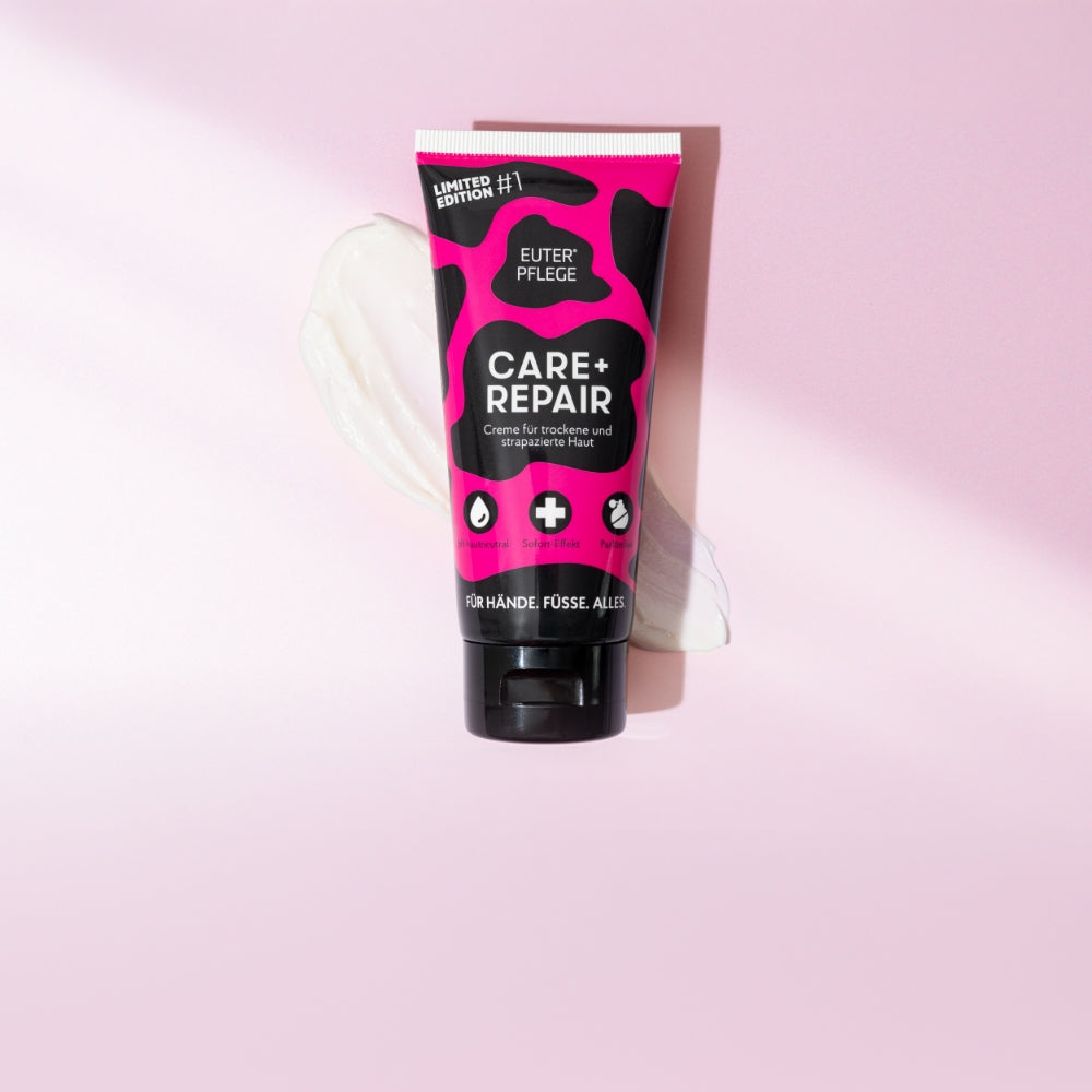 Euterpflege Care + Repair Creme 100ml in der pink Edition