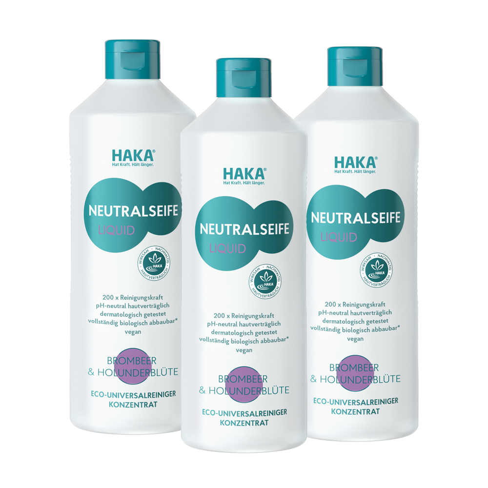 Neutralseife Liquid Brombeer & Holunderlüte 3x1L