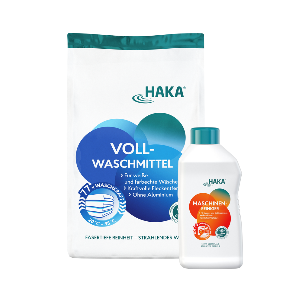 Vollwaschmittel und Maschinenreiniger