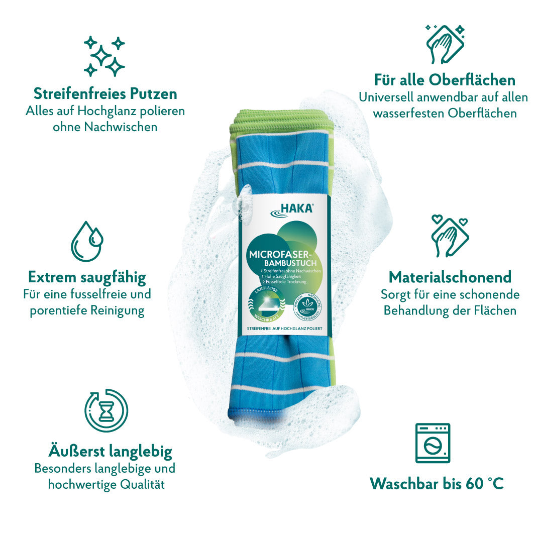 Bambus-Microfaser Trockentuch, 2 Stk.