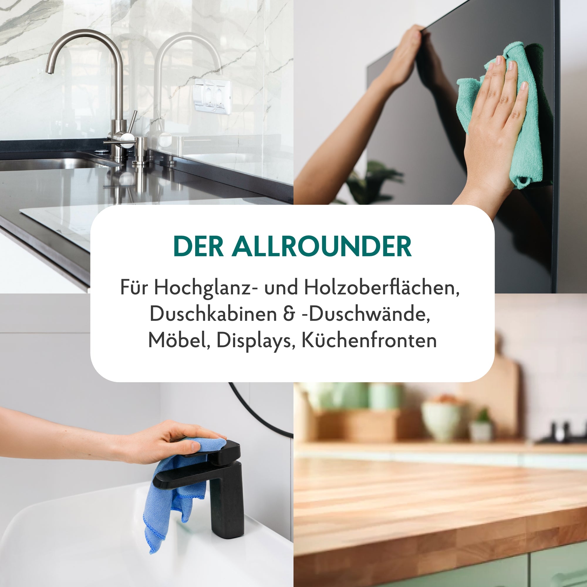 Bambus-Baumwoll Reinigungstuch, 2 Stk.