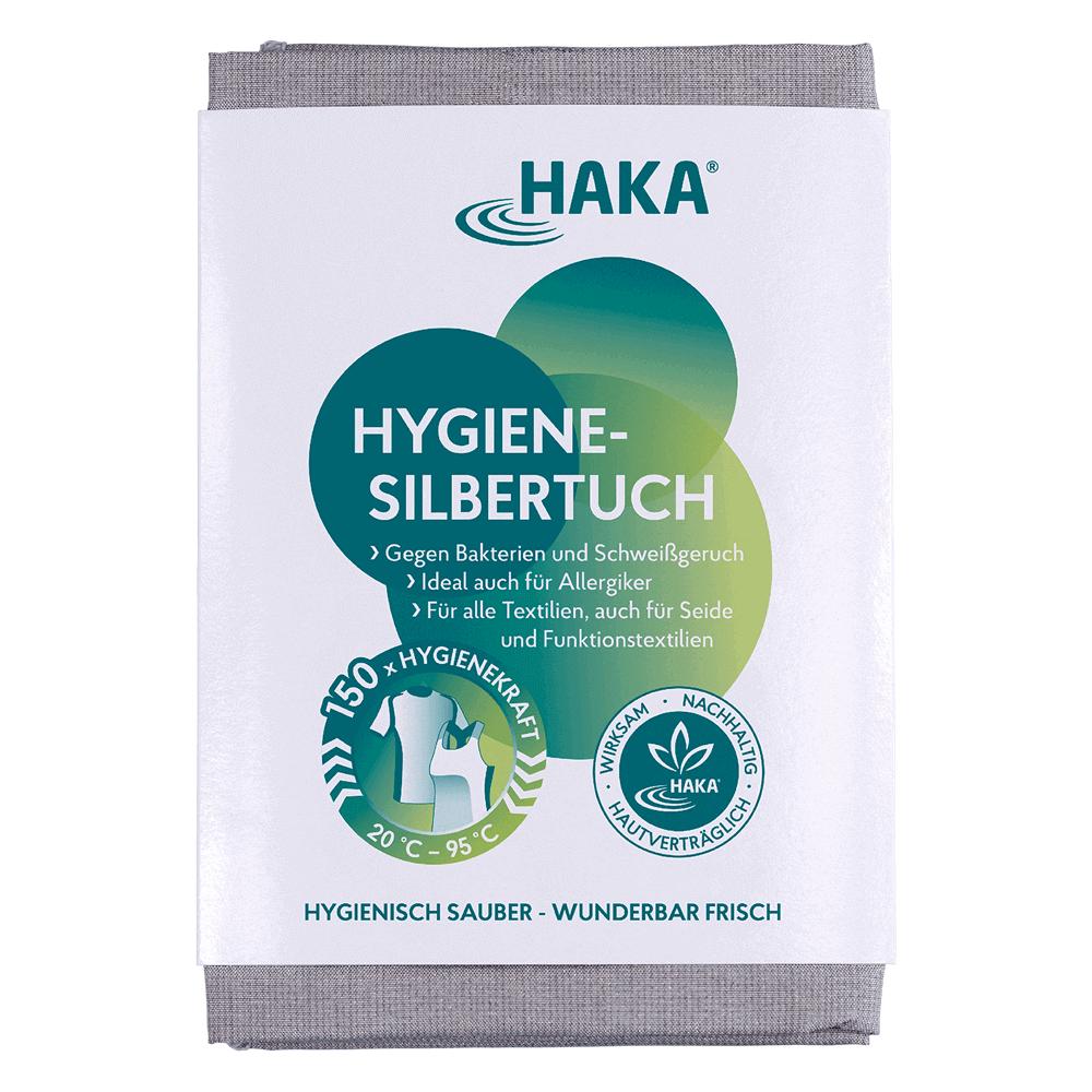 Hygiene-Silbertuch antibakteriell und für Allergiker