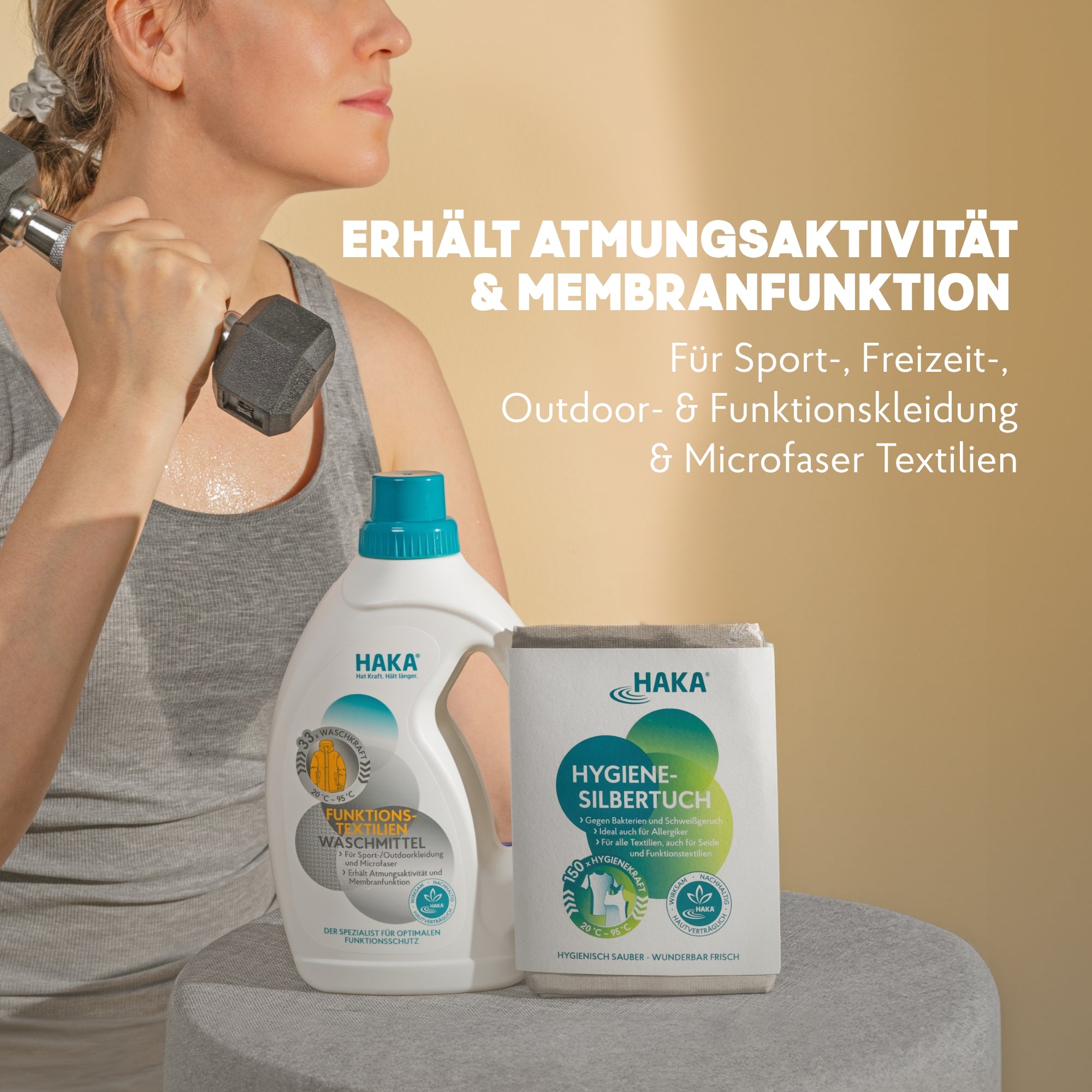 Sportwaschmittel 1 L, 33WL + Hygienetuch