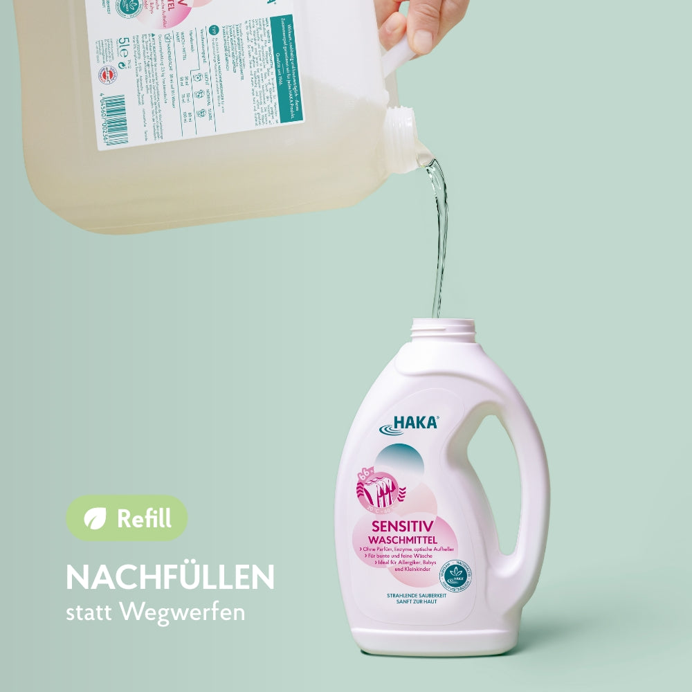 Sensitiv Waschmittel 5L Nachfüllkanister, 166WL