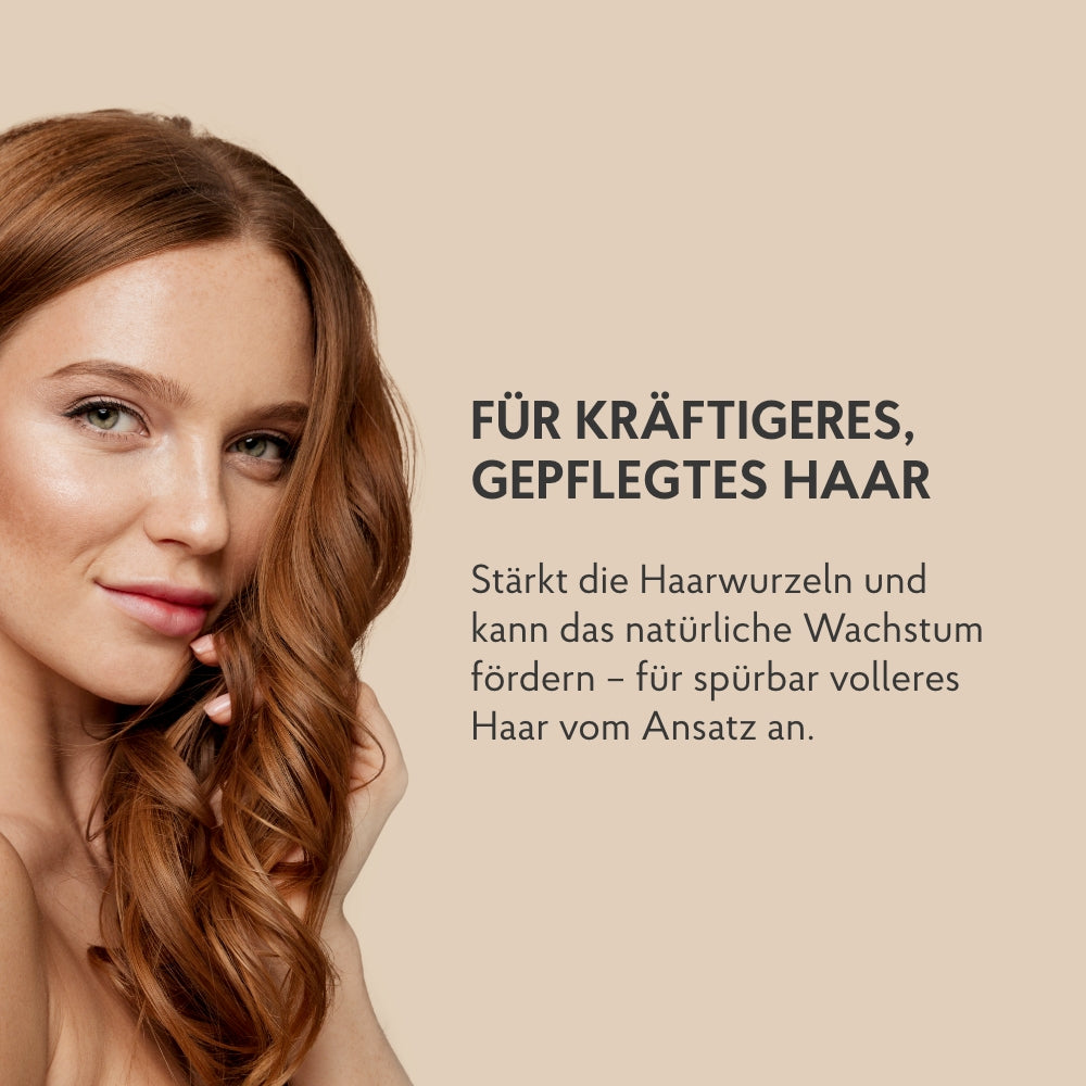 Frau mit kräftigem Haar