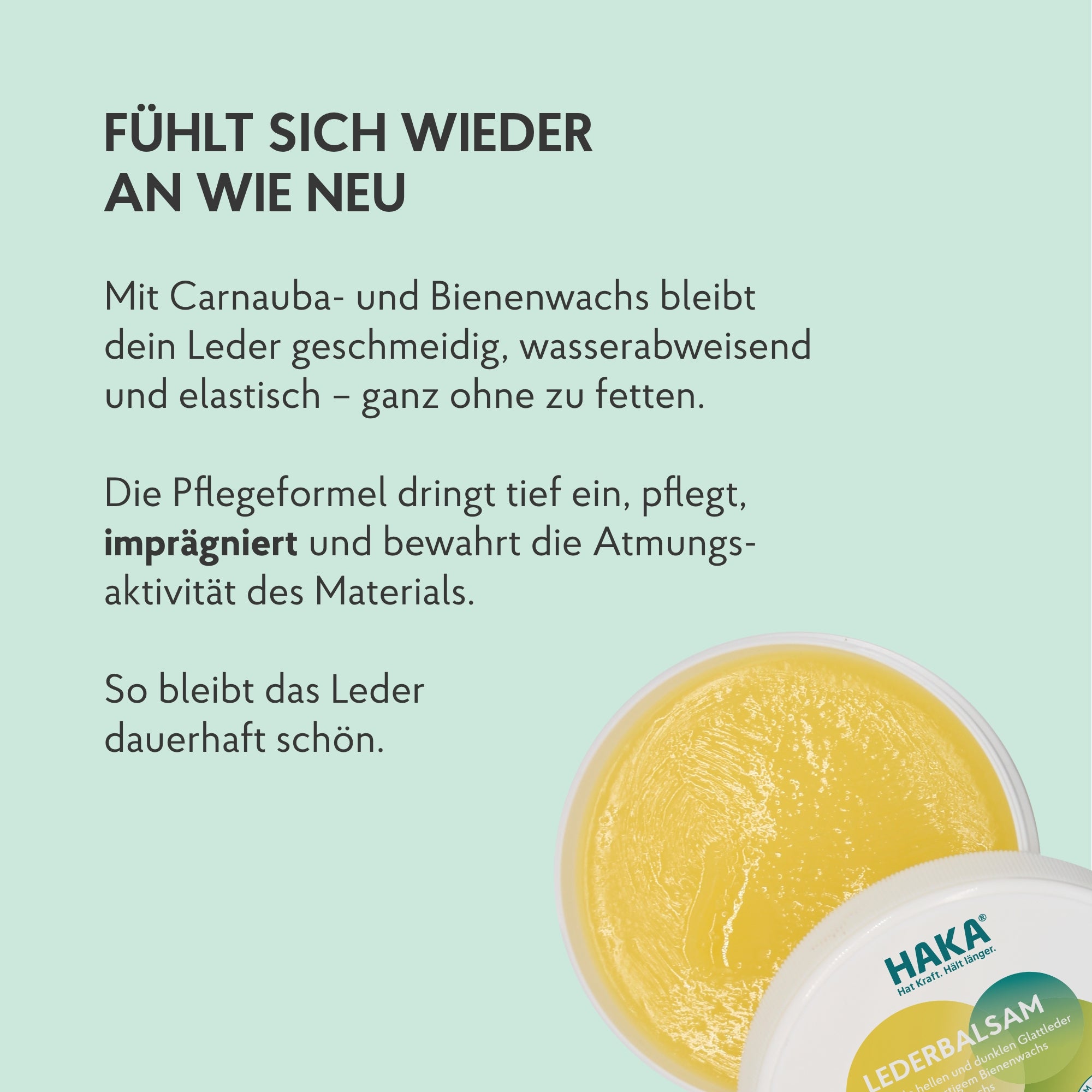 Lederbalsam mit Bienenwachs